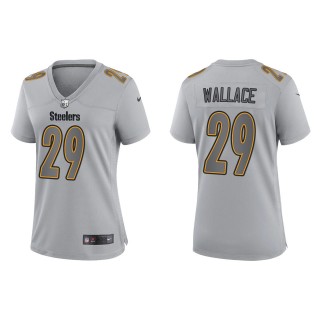 Levi Wallace Women's Pittsburgh Steelers Gray Atmosphere Fashion Game Jersey