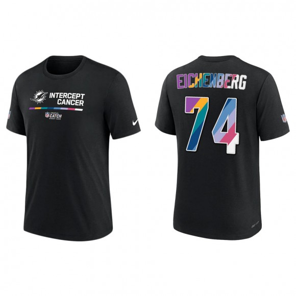 Liam Eichenberg Miami Dolphins Black 2022 NFL Crucial Catch Performance T-Shirt