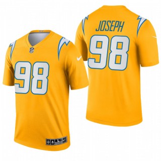 Los Angeles Chargers #98 Linval Joseph Gold 2021 Inverted Legend Jersey