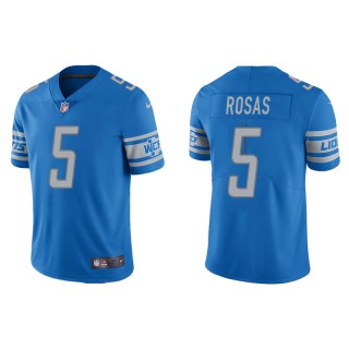 Men's Detroit Lions Aldrick Rosas Light Blue Vapor Limited Jersey