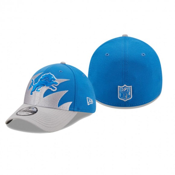 Detroit Lions Blue Silver Surge 39THIRTY Flex Hat