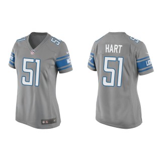 Women Bobby Hart Lions Silver Game Jersey