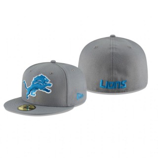 Detroit Lions Gray Omaha 59FIFTY Hat