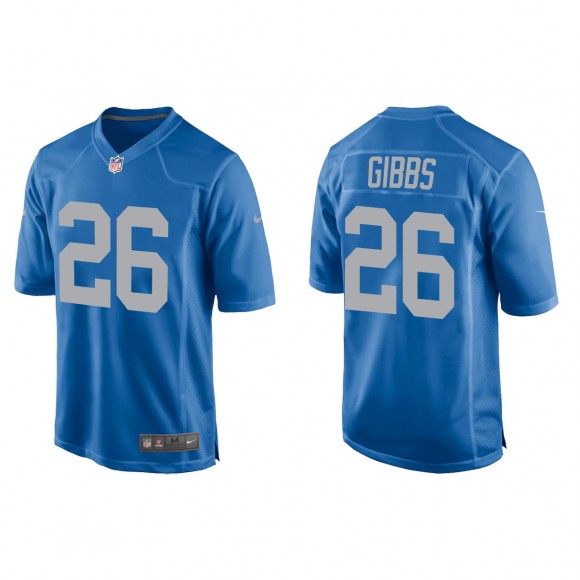 Jahmyr Gibbs Blue 2023 NFL Draft Throwback Game Jersey
