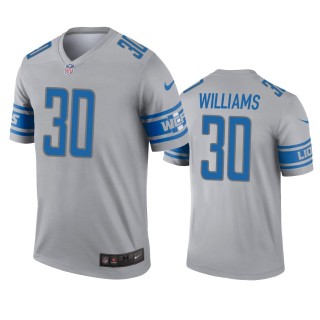 Detroit Lions Jamaal Williams Gray Inverted Legend Jersey