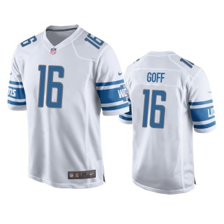Detroit Lions Jared Goff White Game Jersey