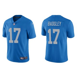 Men's Detroit Lions Michael Badgley Blue Vapor Limited Jersey