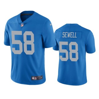 Detroit Lions Penei Sewell Blue 2021 NFL Draft Vapor Limited Jersey