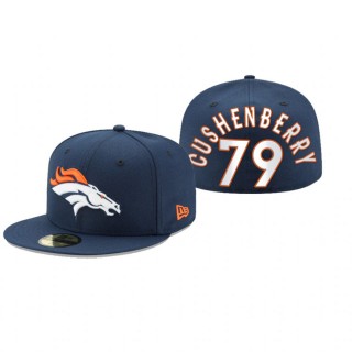 Denver Broncos Lloyd Cushenberry Navy Omaha 59FIFTY Fitted Hat