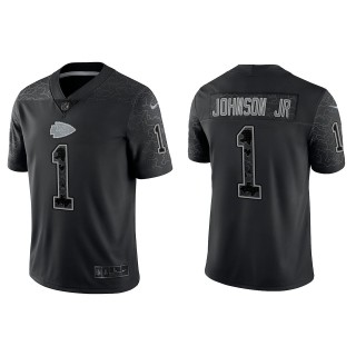 Lonnie Johnson Jr. Kansas City Chiefs Black Reflective Limited Jersey