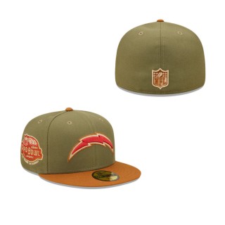 Los Angeles Chargers 2004 Pro Bowl Olive Brown Toasted Peanut 59FIFTY Fitted Hat