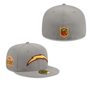 Los Angeles Chargers Gray Color Pack 59FIFTY Fitted Hat