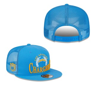 Los Angeles Chargers Powder Blue Collegiate Trucker 9FIFTY Snapback Hat