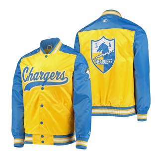 Los Angeles Chargers Starter Gold The Tradition II Full-Snap Team Jacket