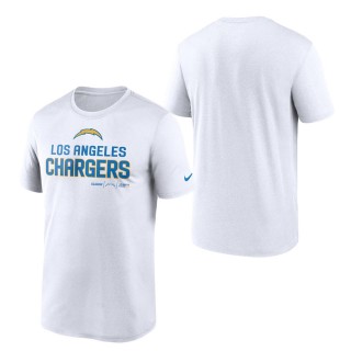 Los Angeles Chargers White Legend Community T-Shirt