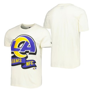 Men's Los Angeles Rams Cream Sideline Chrome T-Shirt