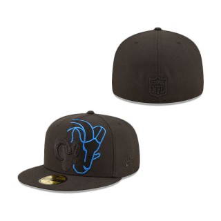 Los Angeles Rams Logo Feature 59FIFTY Fitted Hat