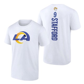 Men's Los Angeles Rams Matthew Stafford White Playmaker T-Shirt