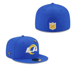 Los Angeles Rams x Paper Planes Royal Fitted Hat