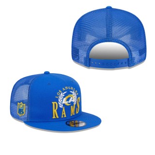 Los Angeles Rams Royal Collegiate Trucker 9FIFTY Snapback Hat