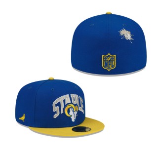 Men's Los Angeles Rams Royal Gold NFL x Staple Collection 59FIFTY Fitted Hat