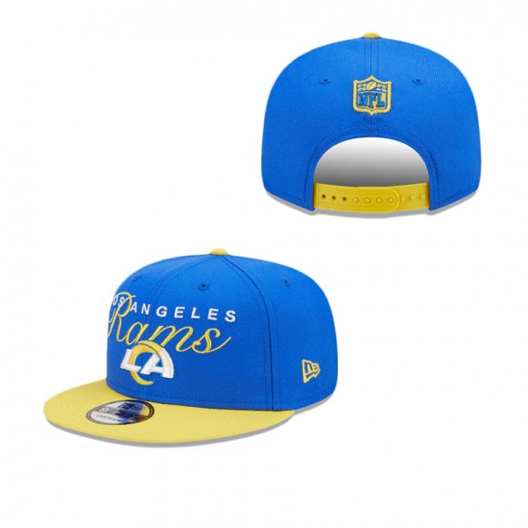 Los Angeles Rams Script Overlap 9FIFTY Snapback Hat