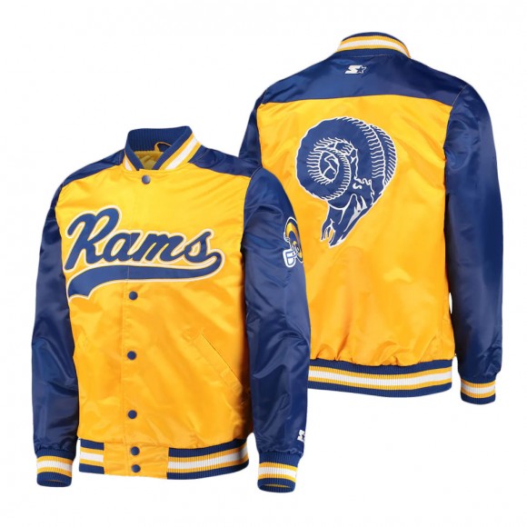 Los Angeles Rams Starter Gold The Tradition II Full-Snap Team Jacket