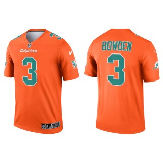 Men's Miami Dolphins Lynn Bowden Orange Inverted Legend Jersey