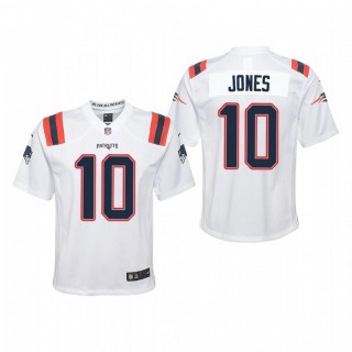 Youth New England Patriots Mac Jones Game Jersey - White