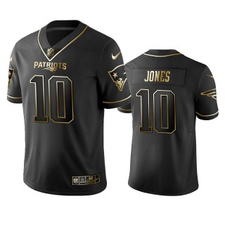 Mac Jones Patriots Black Golden Edition Vapor Limited Jersey