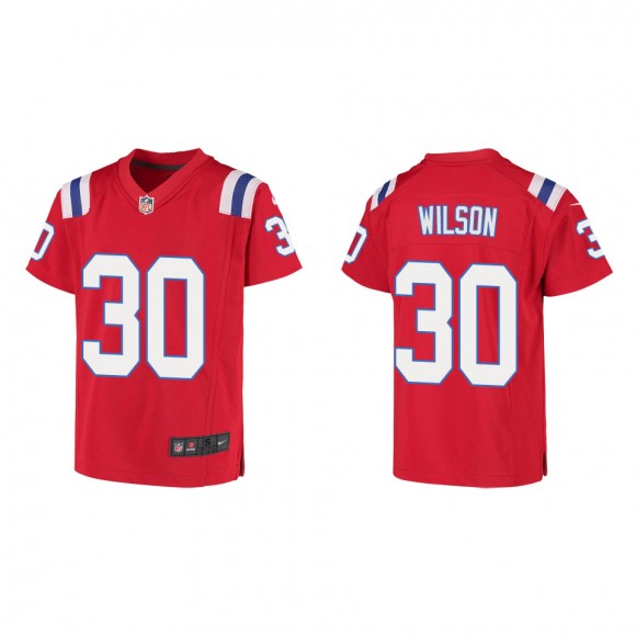 Mack Wilson Youth New England Patriots Red Game Jersey