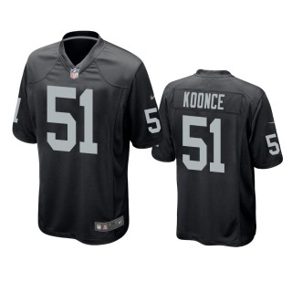 Las Vegas Raiders Malcolm Koonce Black Game Jersey