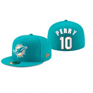 Miami Dolphins Malcolm Perry Aqua Omaha 59FIFTY Fitted Hat