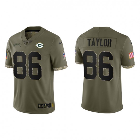 Malik Taylor Green Bay Packers Olive 2022 Salute To Service Limited Jersey