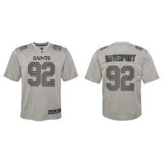 Marcus Davenport Youth New Orleans Saints Gray Atmosphere Game Jersey