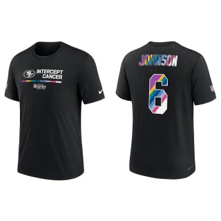 Marcus Johnson San Francisco 49ers Black 2022 NFL Crucial Catch Performance T-Shirt