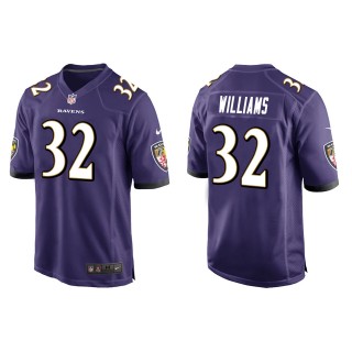 Men's Baltimore Ravens Marcus Williams Purple Game Jersey