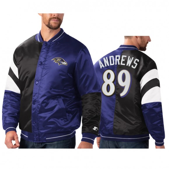 Ravens Mark Andrews Purple Black Split Jacket
