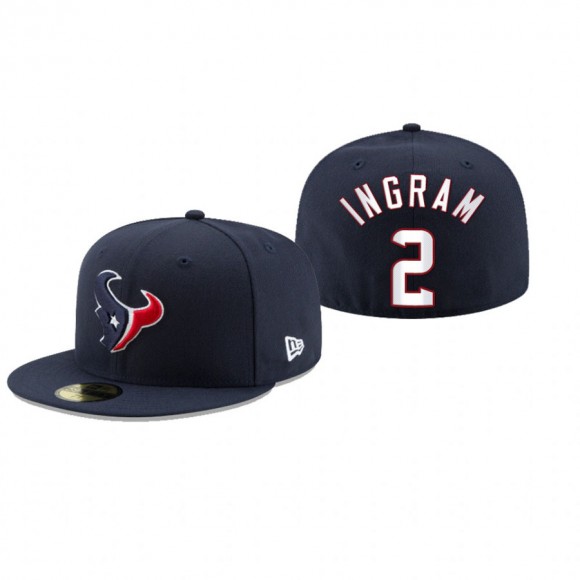 Houston Texans Mark Ingram Navy Omaha 59FIFTY Fitted Hat