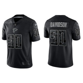 Marlon Davidson Atlanta Falcons Black Reflective Limited Jersey