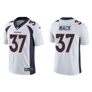 Men's Denver Broncos Marlon Mack White Vapor Limited Jersey
