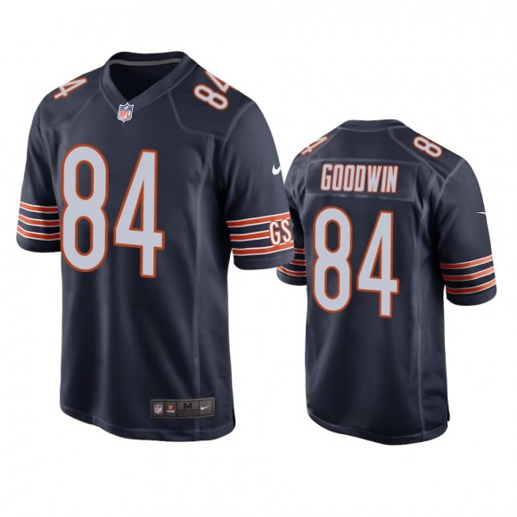 Chicago Bears Marquise Goodwin Navy Game Jersey