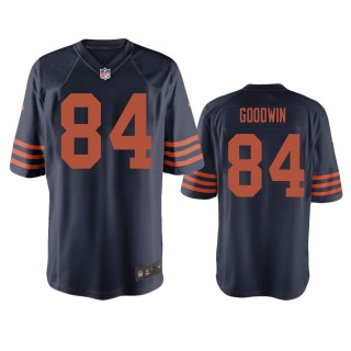 Chicago Bears Marquise Goodwin Navy Throwback Game Jersey