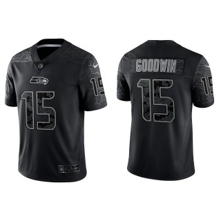 Marquise Goodwin Seattle Seahawks Black Reflective Limited Jersey