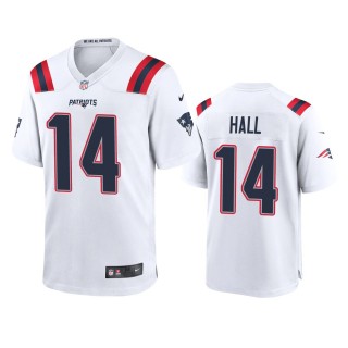 New England Patriots Marvin Hall White Game Jersey