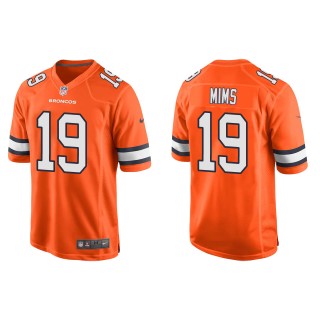 Broncos Marvin Mims Orange Alternate Game Jersey