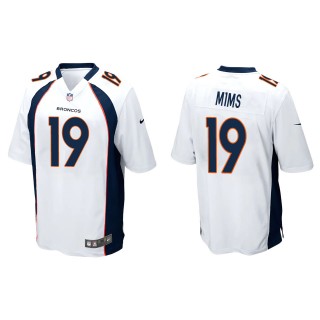 Broncos Marvin Mims White Game Jersey