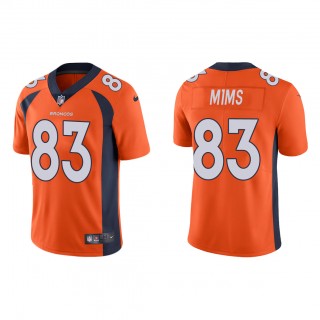 Marvin Mims Orange 2023 NFL Draft Vapor Limited Jersey