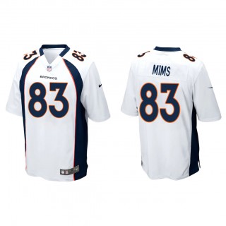 Marvin Mims White 2023 NFL Draft Game Jersey