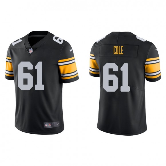 Men's Pittsburgh Steelers Mason Cole Black Alternate Vapor Limited Jersey